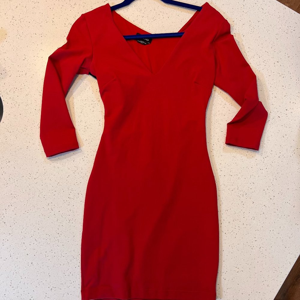 BEBE Compression bodycon dress